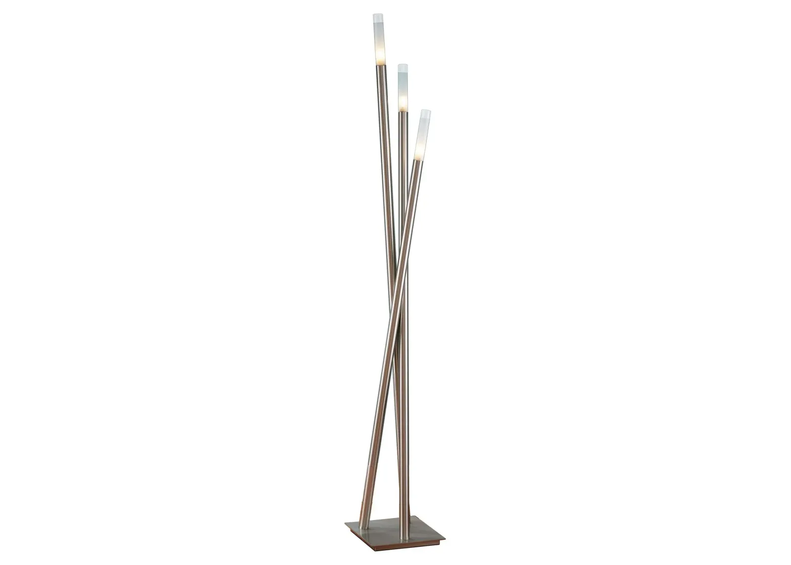 Icicle Floor Lamp in Brushed Nickel by Lumisource