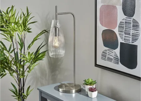Layla Desk Lamp in Brushed Steel by Adesso Inc