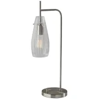 Layla Desk Lamp in Brushed Steel by Adesso Inc