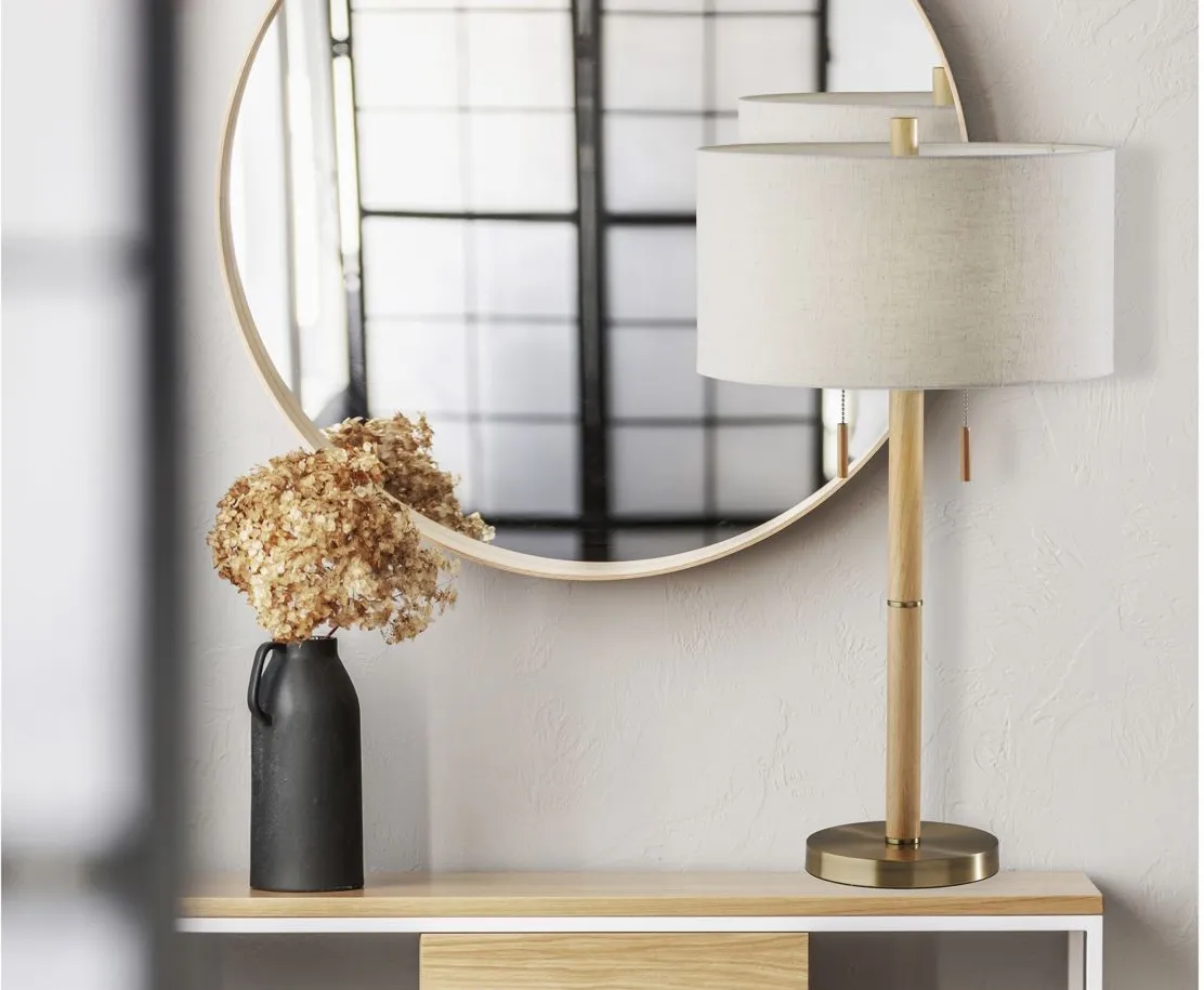 Madeline Table Lamp in Beige by Adesso Inc