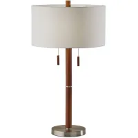 Madeline Table Lamp in Walnut by Adesso Inc