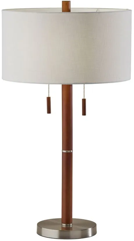 Madeline Table Lamp in Walnut by Adesso Inc