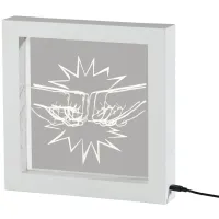 Light Box Fist Bump Lamp in White by Adesso Inc