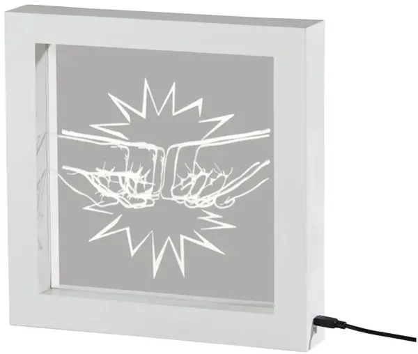 Light Box Fist Bump Lamp
