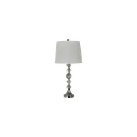 Peacekeepers Table Lamp in Brished Nickel/Crystal by Crestview Collection