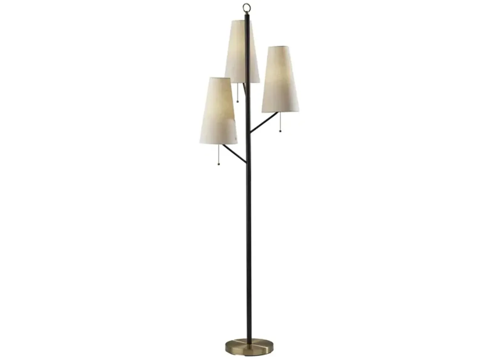 Daniel Floor Lamp in Black by Adesso Inc