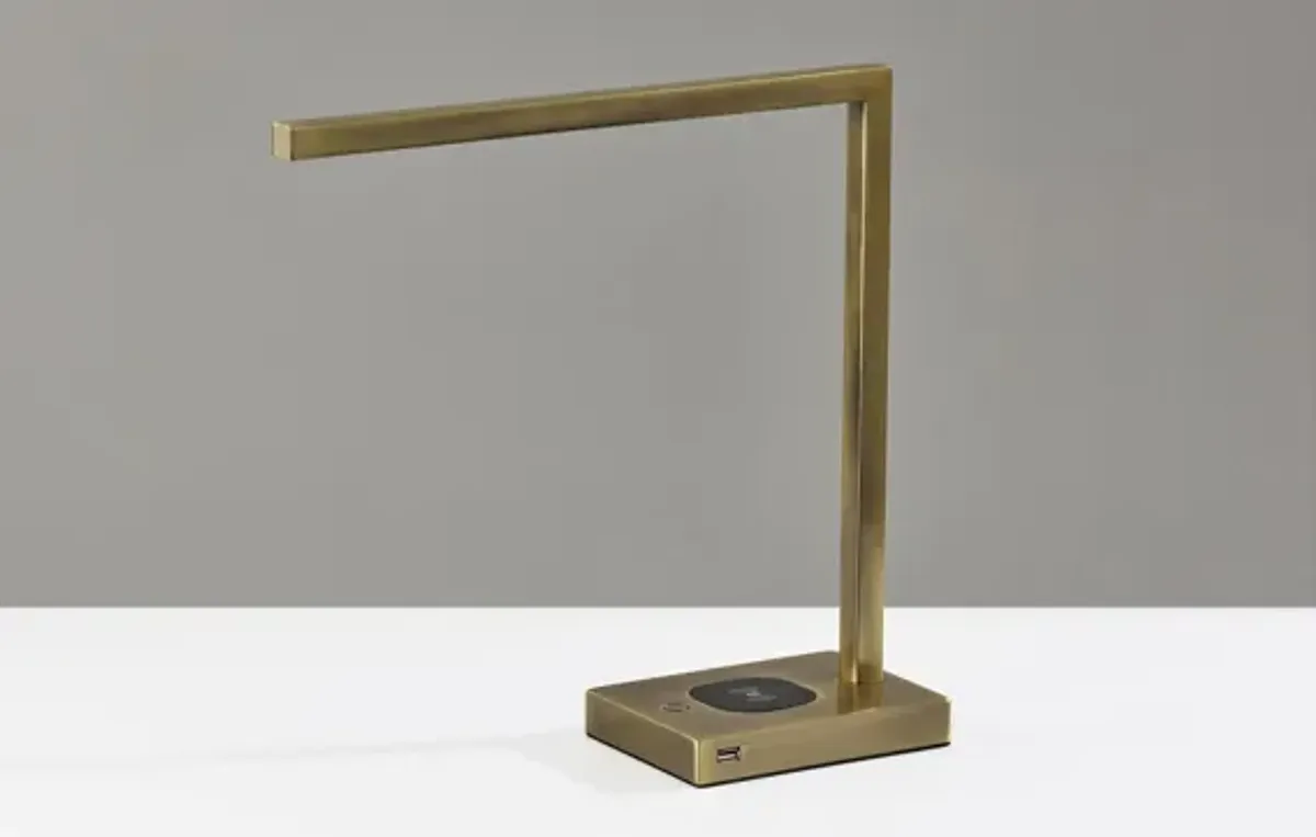 Aidan Wireless Charging LED Desk Lamp