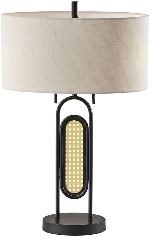 Levy Table Lamp in Black by Adesso Inc