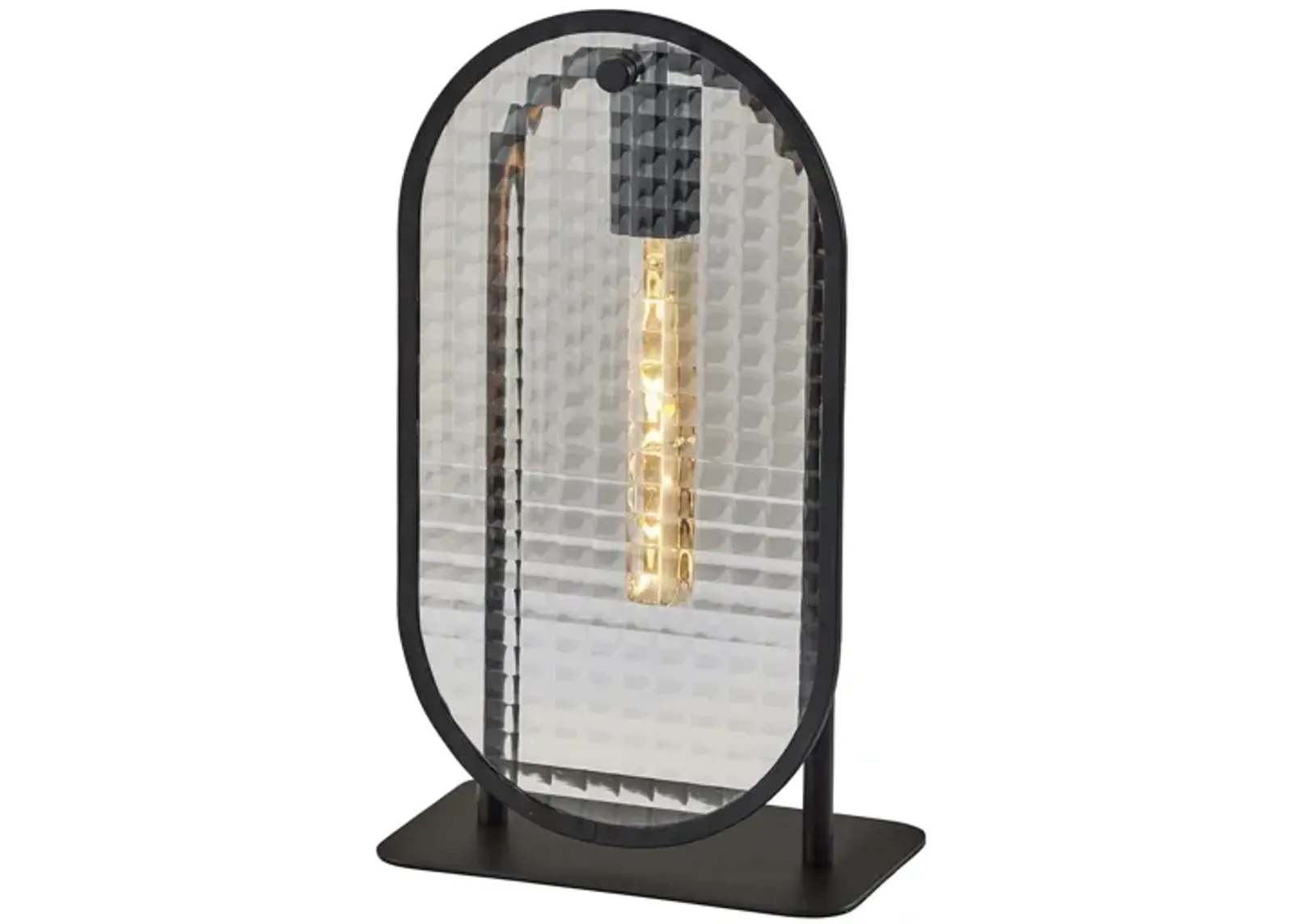 Landon Table Lantern in Black by Adesso Inc