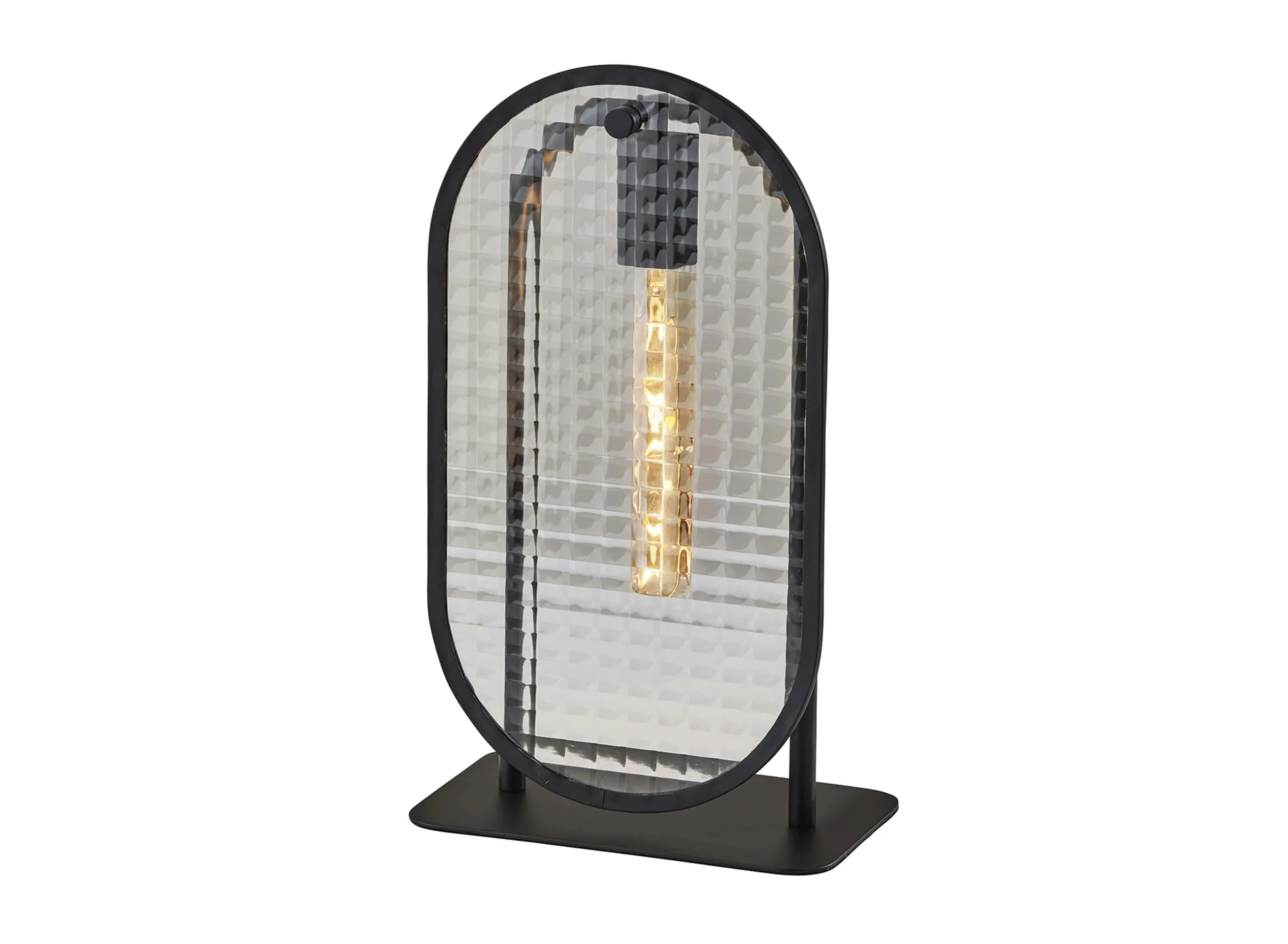 Landon Table Lantern in Black by Adesso Inc