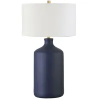 Sloane Table Lamp in Matte Navy by Hudson & Canal