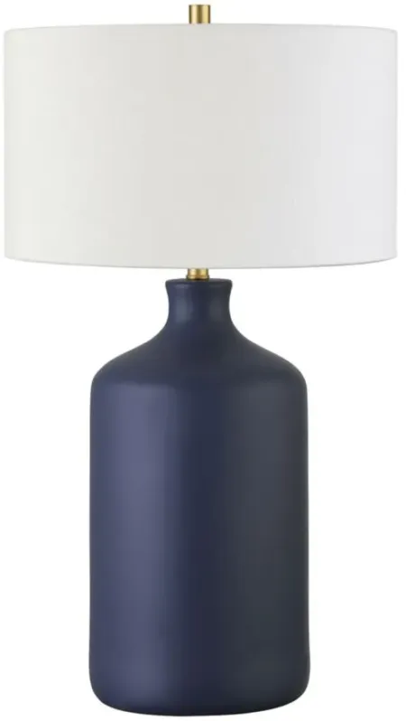 Sloane Table Lamp in Matte Navy by Hudson & Canal