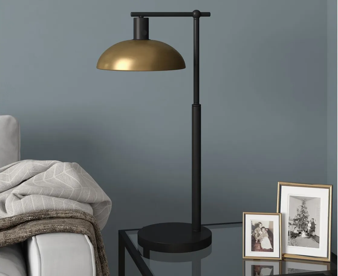 Conan Table Lamp in Blackened Bronze/Antique Brass by Hudson & Canal