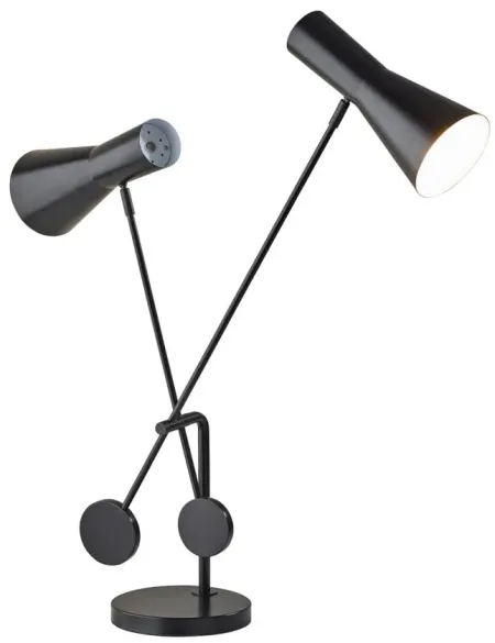 Bond Desk Lamp in Black by Adesso Inc