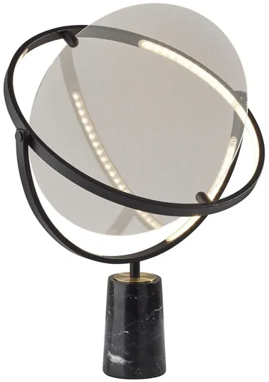 Orsa LED Table Lamp in Black by Adesso Inc