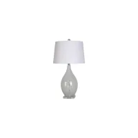 Art Glass Table Lamp in Clear by Simon Blake Interiors