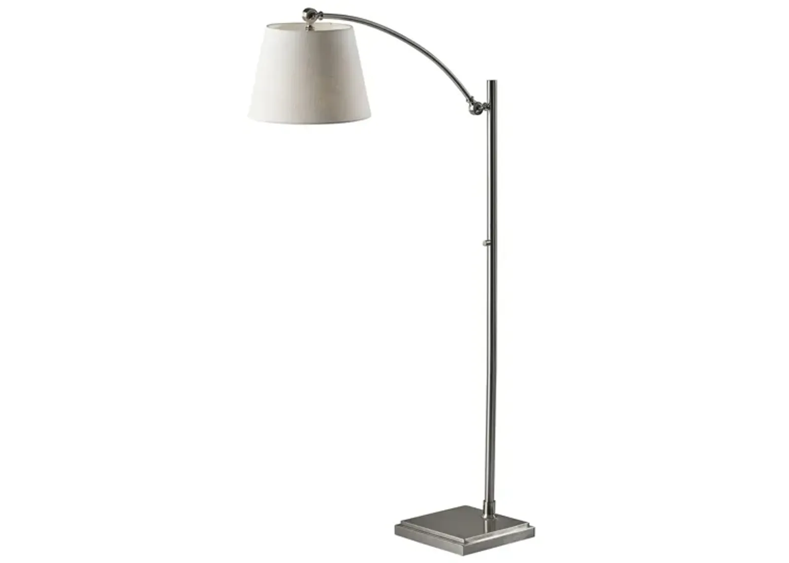 York Floor Lamp in Brushed Steel by Adesso Inc