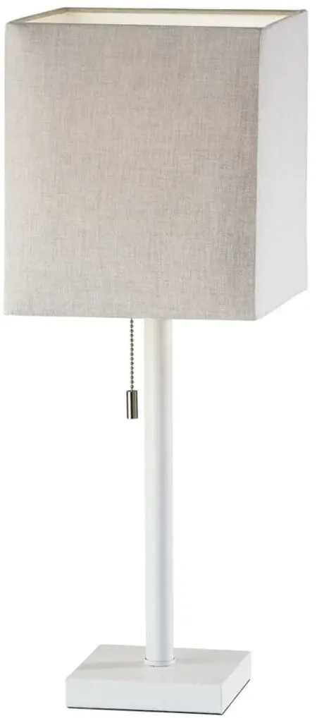 Estelle Table Lamp in White by Adesso Inc