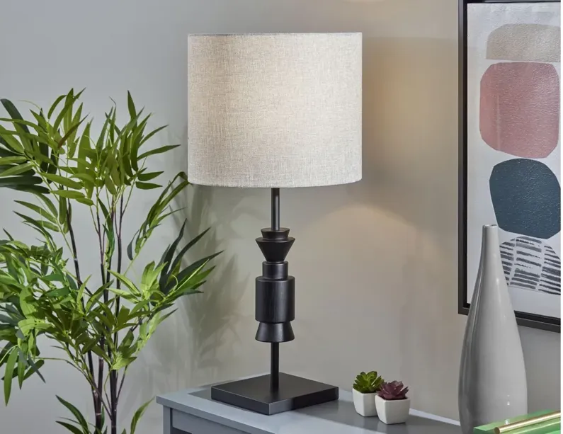 Elton Table Lamp in Black by Adesso Inc