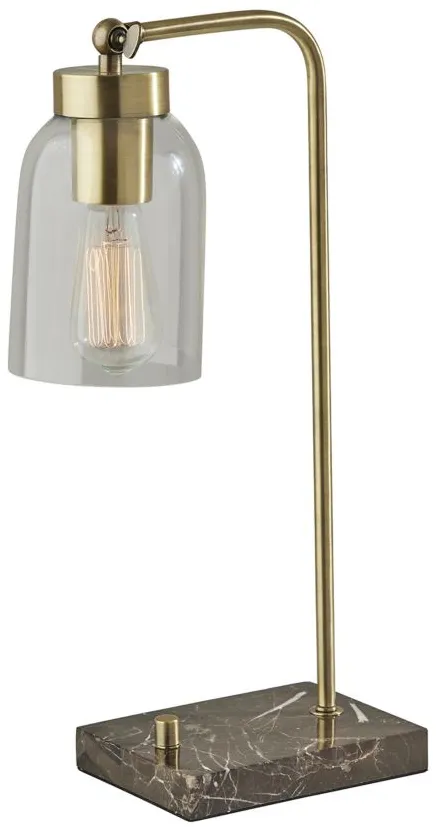 Bristol Desk Lamp in Antique Brass by Adesso Inc