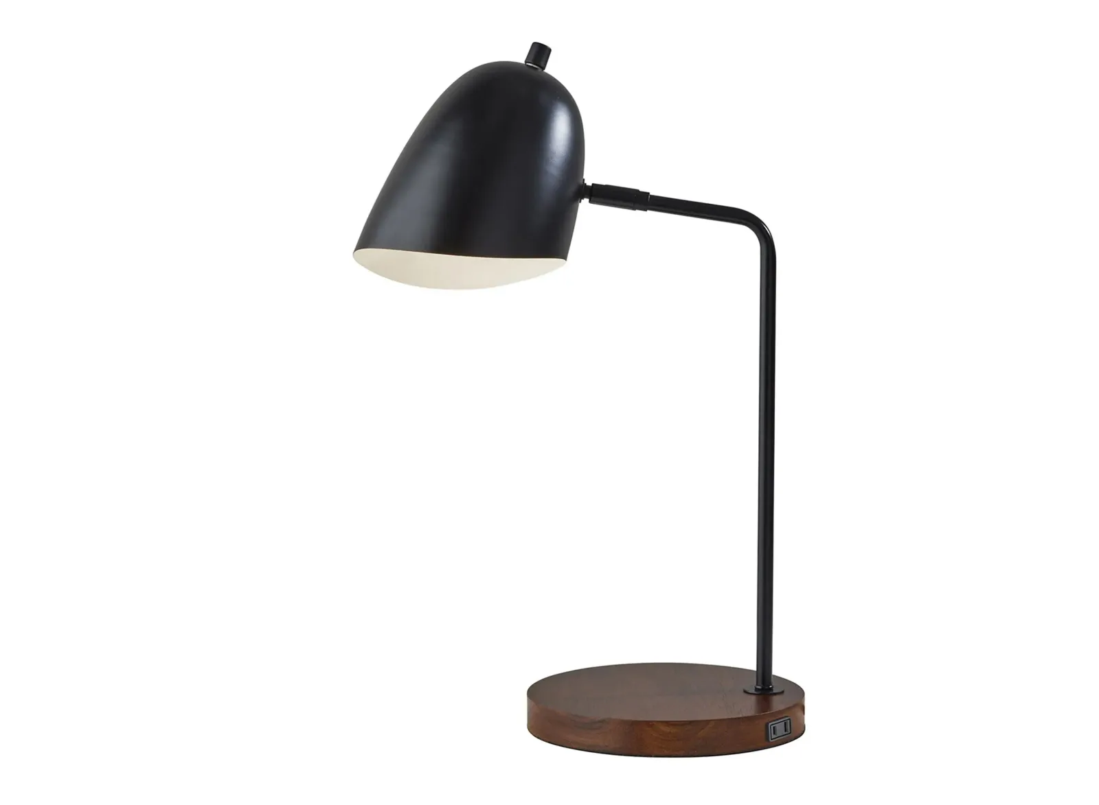 Jude Desk Lamp in Black & Walnut by Adesso Inc