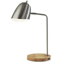 Jude Desk Lamp in Brushed Steel by Adesso Inc