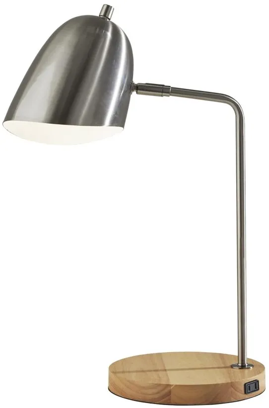 Jude Desk Lamp in Brushed Steel by Adesso Inc