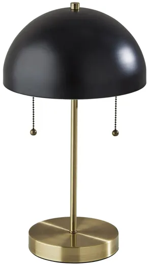 Bowie Table Lamp in Antique Brass/Black by Adesso Inc