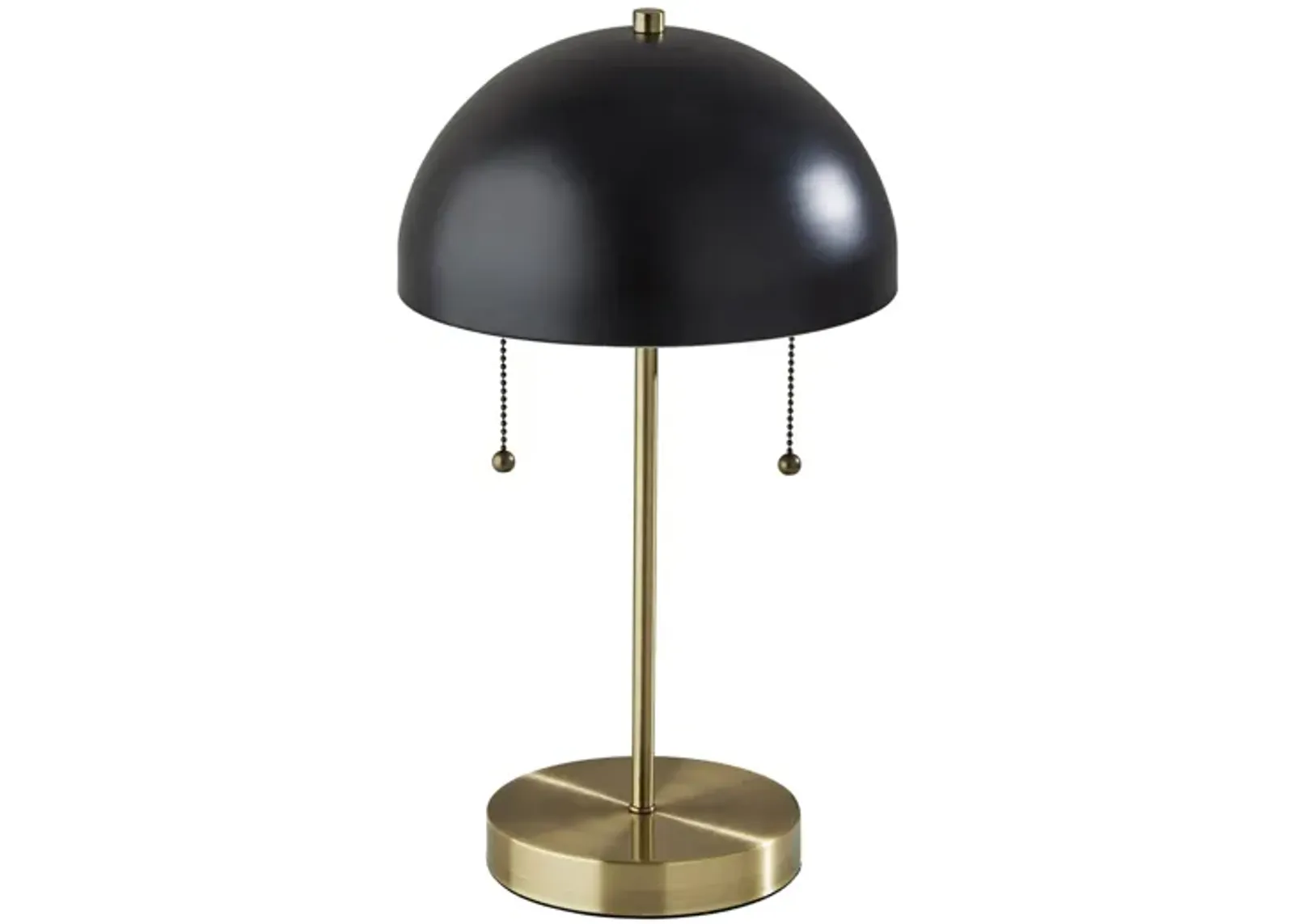 Bowie Table Lamp in Antique Brass/Black by Adesso Inc