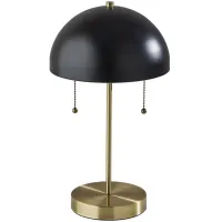 Bowie Table Lamp in Antique Brass/Black by Adesso Inc