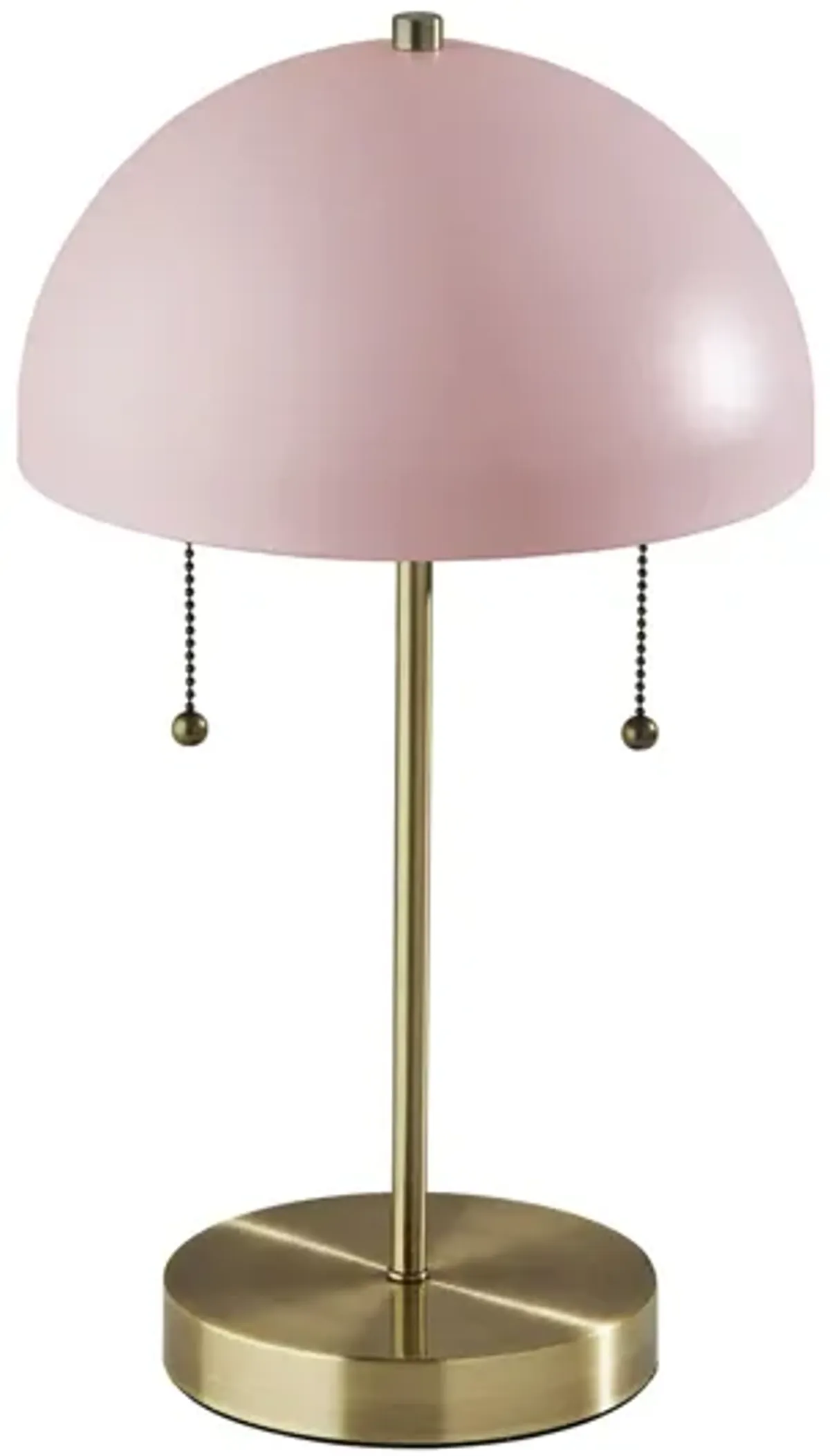 Bowie Table Lamp in Antique Brass/Blush Pink by Adesso Inc