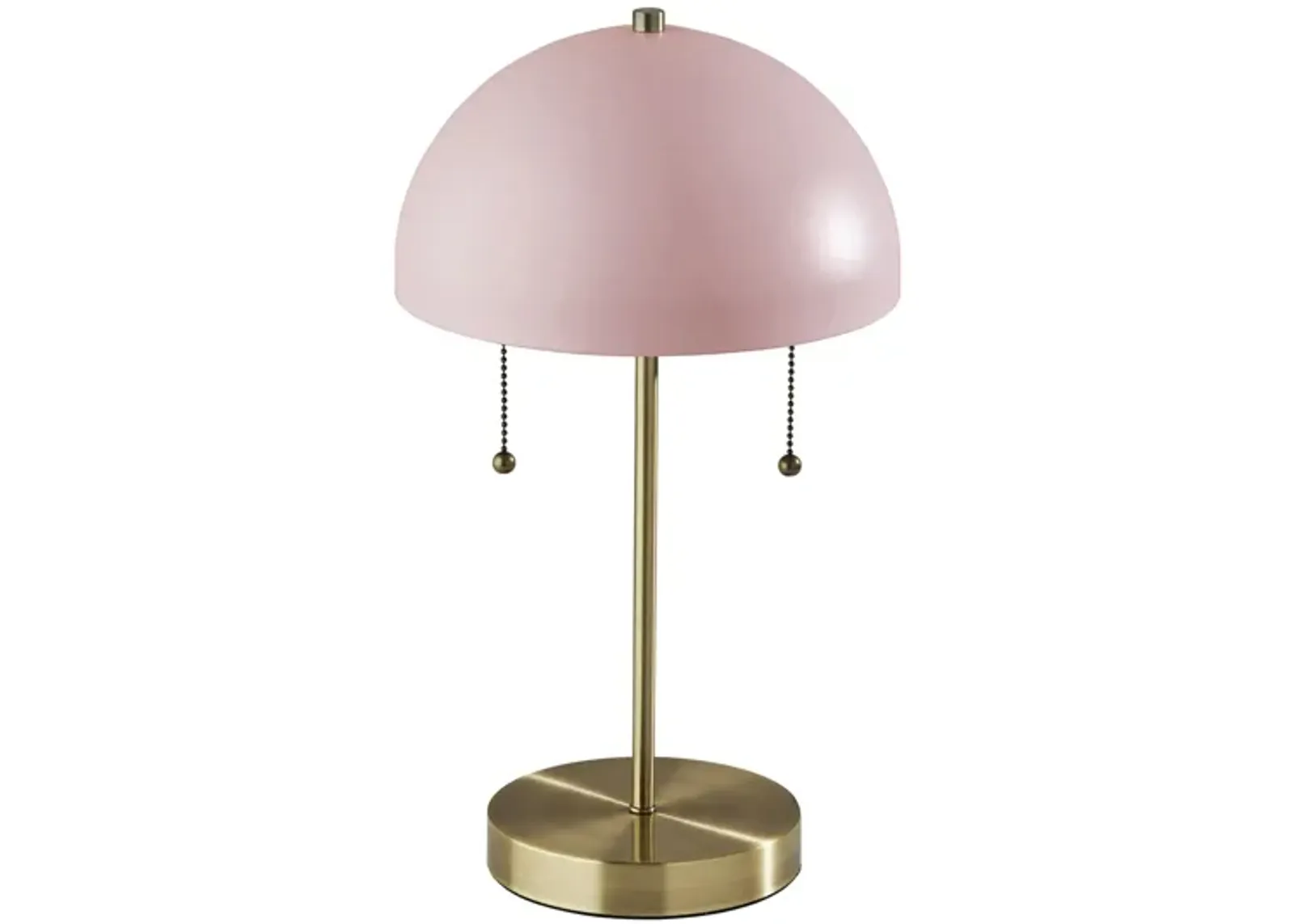 Bowie Table Lamp in Antique Brass/Blush Pink by Adesso Inc