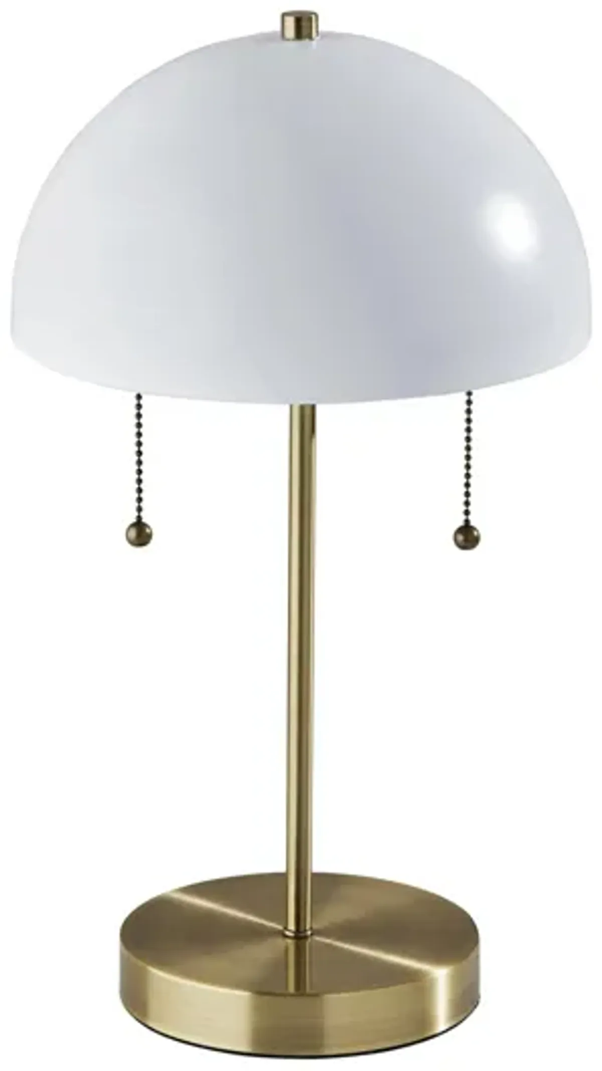 Bowie Table Lamp in Antique Brass/Ivory by Adesso Inc