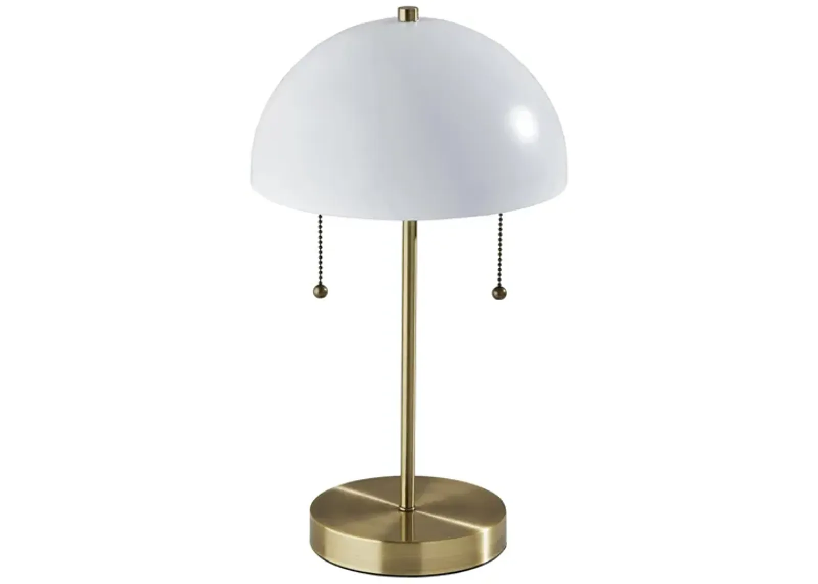 Bowie Table Lamp in Antique Brass/Ivory by Adesso Inc