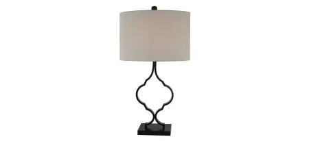 Metal Table Lamp in Bronze by L&B Home Decor Inc