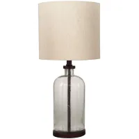 Bandile Glass Table Lamp in Clear/Bronze by Ashley Express