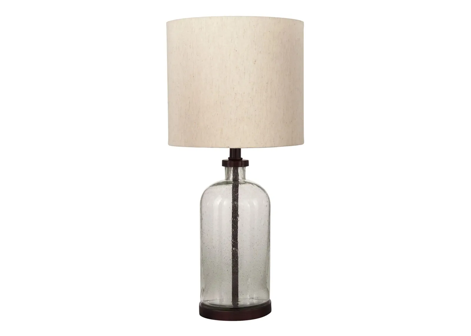 Bandile Glass Table Lamp in Clear/Bronze by Ashley Express