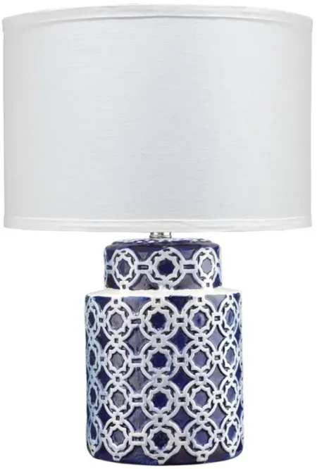 Marina Table Lamp in Blue by Jamie Young Company