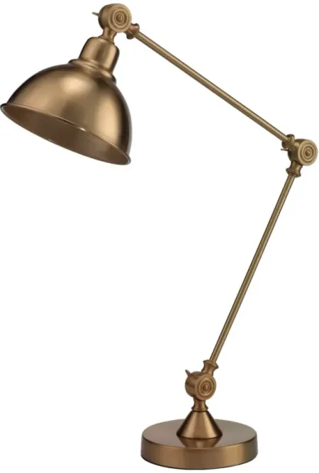 Aegean Table Lamp in Brass by Jamie Young Company
