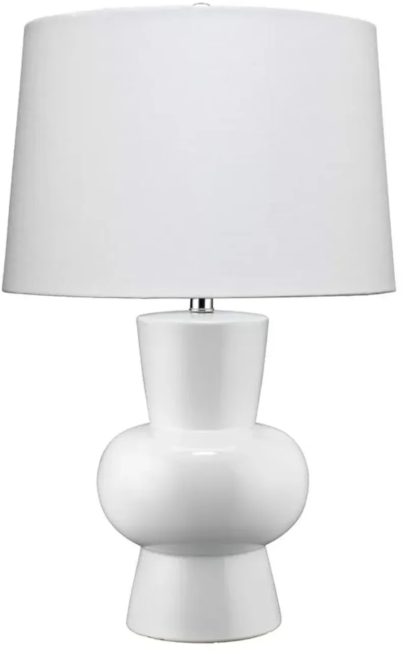 Clementina Table Lamp in White by Jamie Young Company