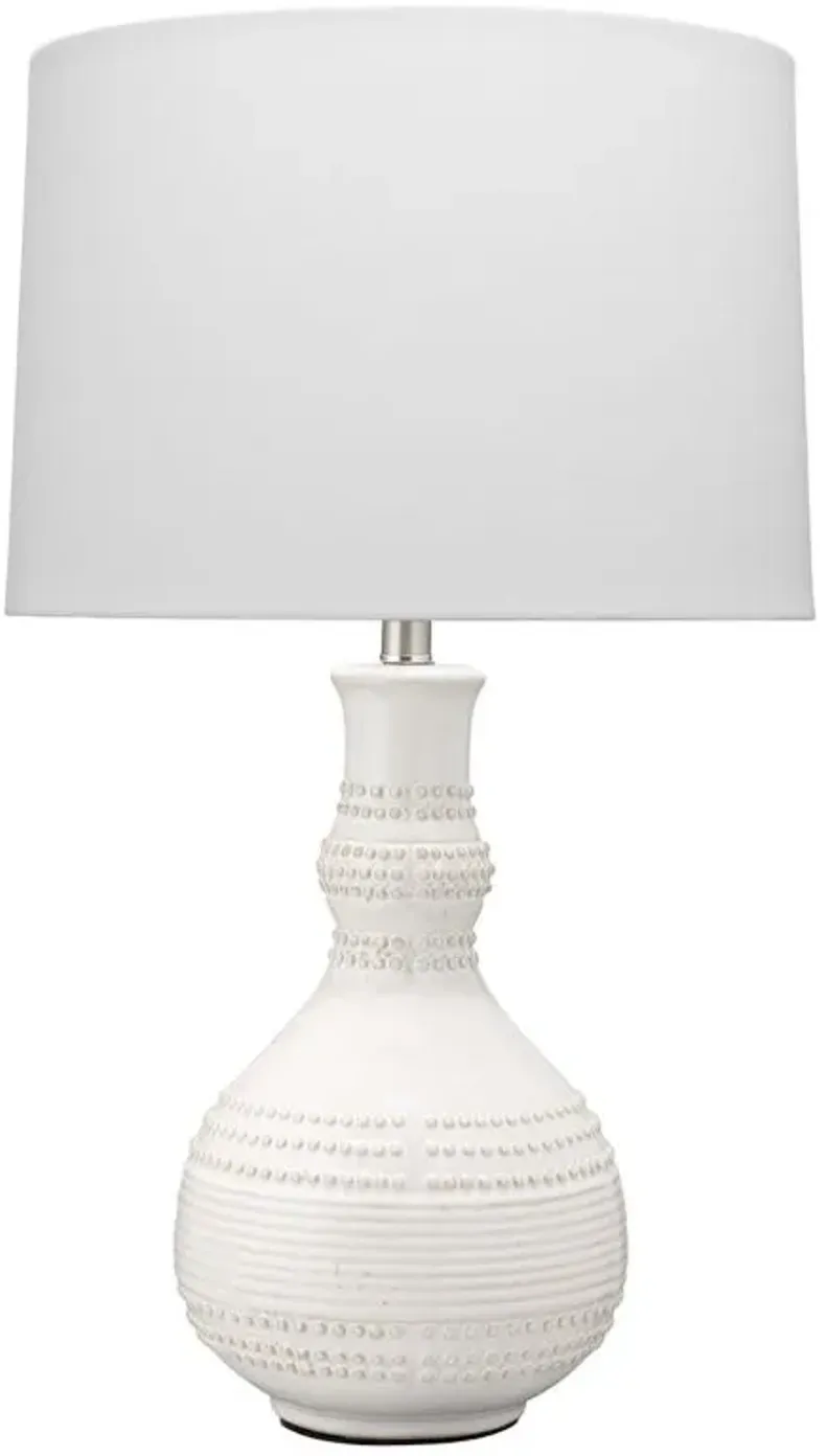 Droplet Table Lamp in White by Jamie Young Company