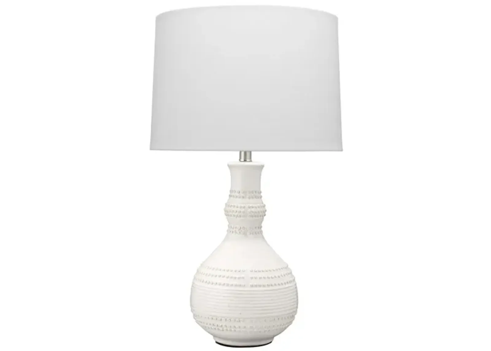 Droplet Table Lamp in White by Jamie Young Company