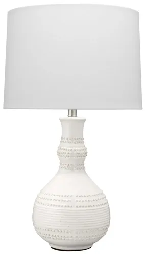 Droplet Table Lamp in White by Jamie Young Company