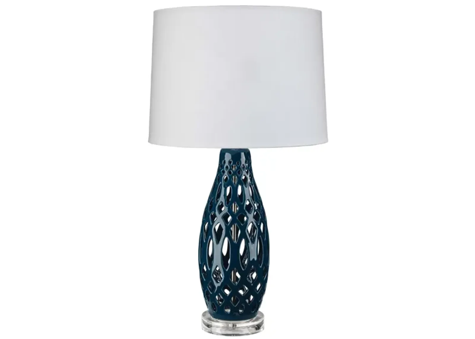 Filigree Table Lamp in Blue by Jamie Young Company