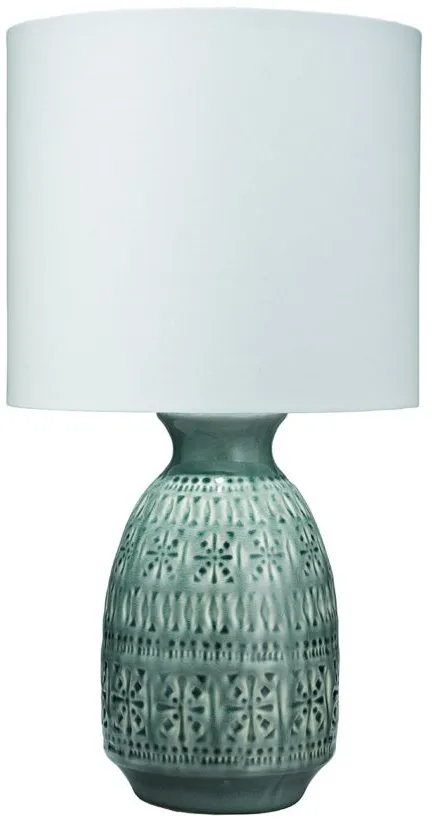 Frieze Table Lamp in Blue by Jamie Young Company