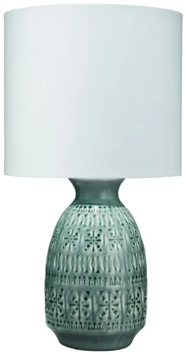 Frieze Table Lamp in Blue by Jamie Young Company