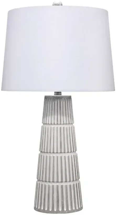 Partition Table Lamp in Gray by Jamie Young Company