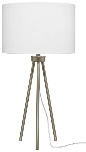 Modern Tri-pod Table Lamp in Brass by Jamie Young Company