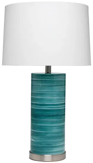 Casey Table Lamp in Turquoise by Jamie Young Company