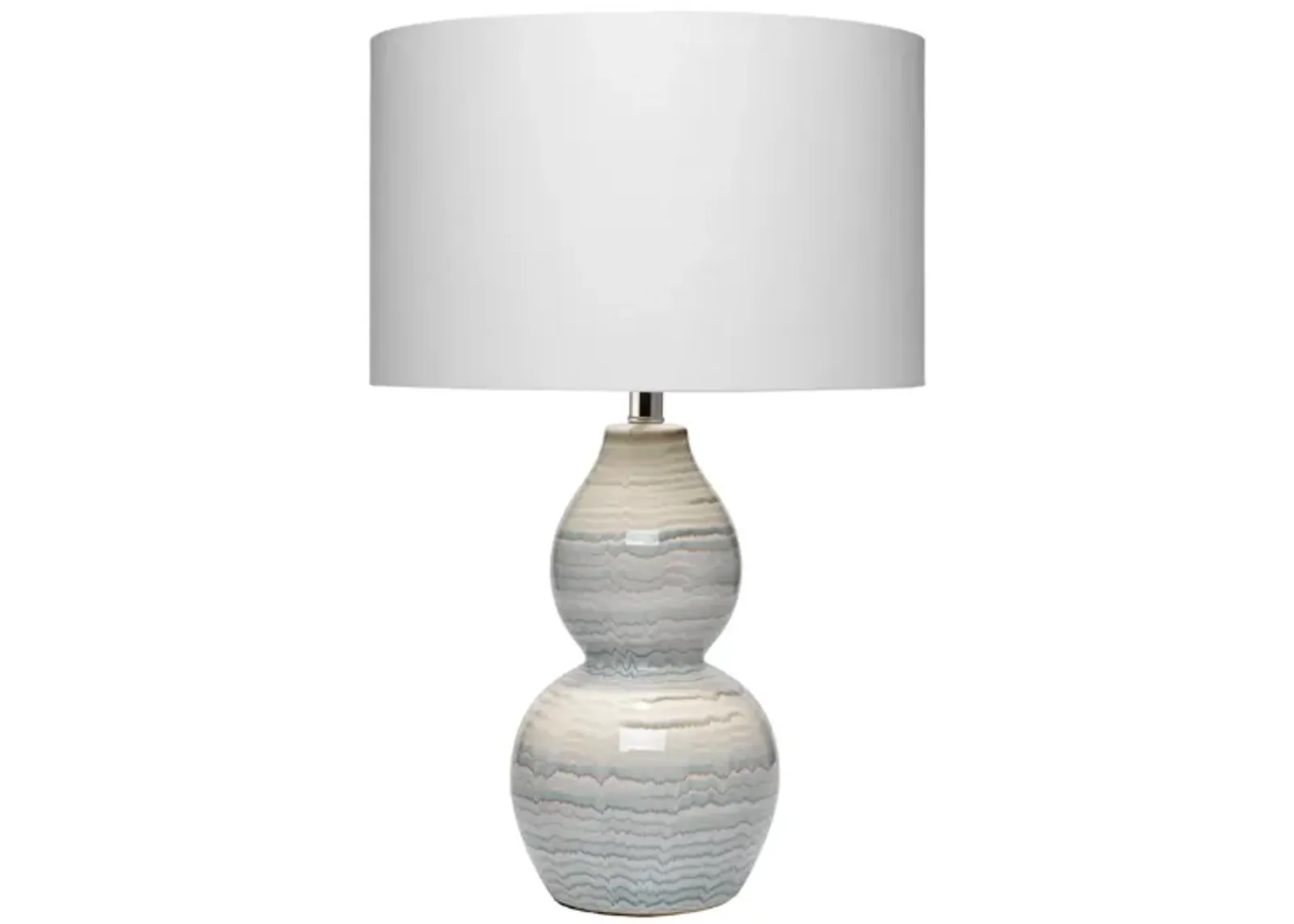 Catalina Wave Table Lamp in White by Jamie Young Company